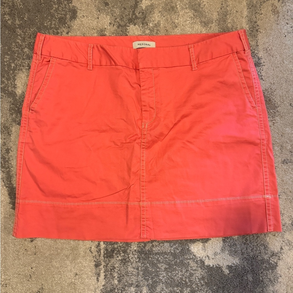 Women’s Pink/Orange Merona Skirt with pockets